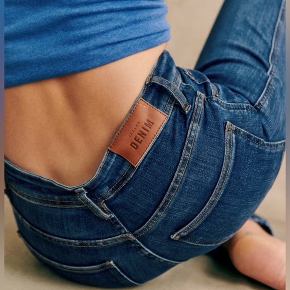 SEZANE Perfect Slim Jeans - Blue Denim - Size 28 - *AMAZING* - Picture 4 of 10